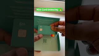 Review N26 card Unboxing  Aqua Card N26 SmartBest Bank Accounts in Germany for expats amp students [upl. by Dajma530]