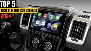 TOP 5 Best Single Din Flip Out Car Stereos of 2024 [upl. by Aleydis]