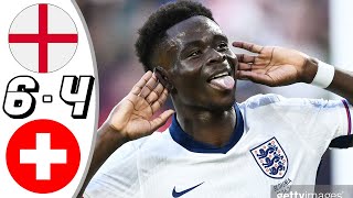 England vs Switzerland 11 Pen 53 All Goals amp Highlights  Euro 2024 [upl. by Alleuqram]