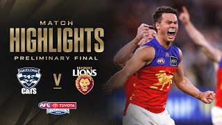 Geelong Cats v Brisbane Lions Highlights  Preliminary Final 2024  AFL [upl. by Adnopoz]