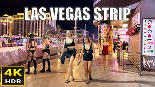 Las Vegas Strip Night Walk  October 2024  Las Vegas Nevada [upl. by Humfrey]