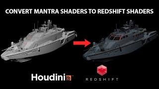 Houdini Convert Mantra Shaders to Redshift Shaders using HDA [upl. by Plato]