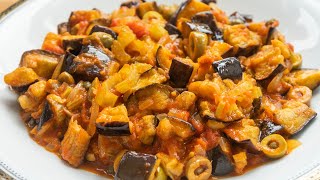 Caponata di melanzane la ricetta siciliana tradizionale  amerai questa ricetta con le melanzane [upl. by Nasah932]