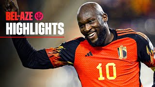 Belgium 50 Azerbaijan  LUKAKU ⚽️⚽️⚽️⚽️  REDDEVILS  European Qualifiers [upl. by Alicea]