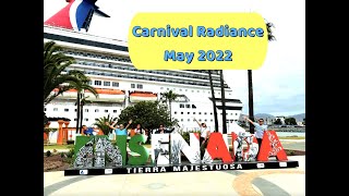 3 Day Carnival Radiance Cruise to Ensenada with Kids from Long Beach May 27 2022 Tacos Churros [upl. by Anemolif601]