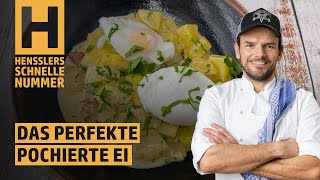 Schnelles Das perfekte pochierte Ei Rezept von Steffen Henssler [upl. by Mapel724]