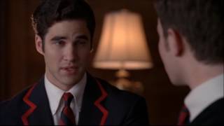 Glee  Kurt and Blaines first kiss 2x16 [upl. by Gnni]