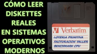 CÓMO LEEREJECUTAR SOFTWARE ANTIGUO EN DISQUETE FLEXIBLE REAL FLOPPY HOY DÍA VIDEO CORREGIDO [upl. by Idnyc]