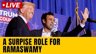 Live Donald Trump Latest News  Vivek Ramaswamy Trump  Ramaswamys Role In Trump Cabinet  N18G [upl. by Ennairod]