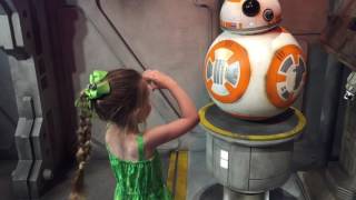 Lane meets BB8 and Chewbacca at Disneys Hollywood Studios [upl. by Yesnik55]