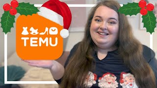 CHRISTMAS TEMU HAUL  lots of cute xmassy stuff  VLOGMAS 2023 [upl. by Dionisio126]