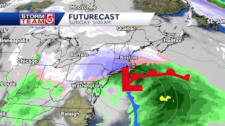 Meteorologist Mike Wankum discusses snowstorm headed for Mass New England [upl. by Dell]