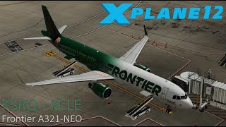 XPlane 12  Frontier Toliss A321NEO  KSRQ  KCLE [upl. by Aretse]