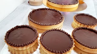 Tarte au chocolat 🍫 fondante et croquante à la fois  recette simple ☕ [upl. by Eatnoj]