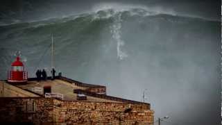 100ft World Record Wave Garrett McNamara Surfing Nazare Portugal [upl. by Nawed]