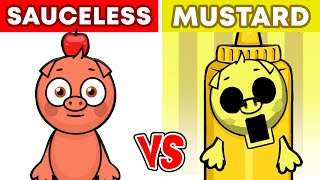 Incredibox Abgerny but in MUSTARD Normal vs Mustard Versions [upl. by Yelir]