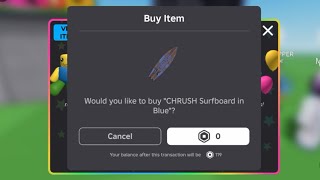 Sniping Blue CHRUSH Surfboard UGC LIMITED FREE [upl. by Pearle]