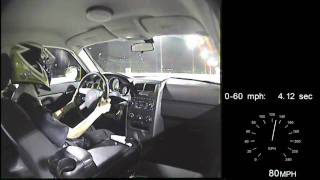 2010 Dodge Charger Pursuit Runs 130 sec  107 mph at Yas Marina NHRA Dragstrip [upl. by Tullius]