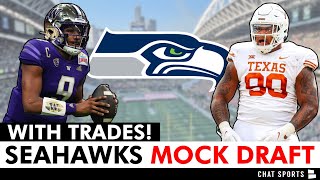 NFL Mock Draft WITH TRADES Seattle Seahawks 7Round Draft For The 2024 NFL Draft [upl. by Adnoel]