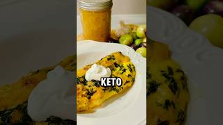 Keto Tomatillo Chicken Enchiladas keto homegrown tomatillo beginnergardening growyourown [upl. by Saimerej]