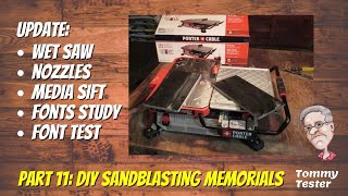 Part 11 DIY Sandblasting Stone Memorials  Updates [upl. by Gerson]