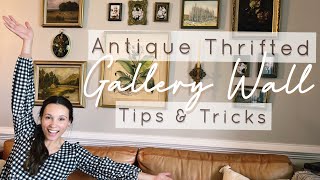 HOW TO MAKE A GALLERY WALL  Thrifted art  tips and tricks [upl. by Tiffanle146]