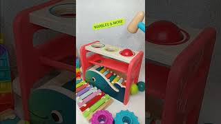 Very satisfying Wooden Balls 🔨 Hammer 🌈 Xylophone [upl. by Yelhsa]