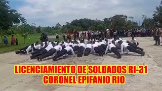 ACTO DE LICENCIAMIENTO DE SOLDADOS DONDE HOY RECIBIERON SU LIBRETA MILITAR [upl. by Claudian]