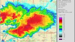 May 22 2011 Joplin Tornado Radar Loop [upl. by Postman638]