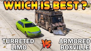 GTA 5 Online  ARMORED BOXVILLE vs TURRETED LIMO Qual é melhor Which is Best [upl. by Anaela996]