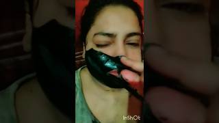 charcoal peel off face mask charcoal peeloffmasks facepackathome face [upl. by Hairom90]