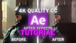 4K Color Correction TUTORIAL  After Effects TUTORIAL [upl. by Eserahc61]