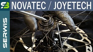 Serwis piasty przedniej Novatec  Joytech D791SB Jak rozebrać i złożyć [upl. by Adnol]