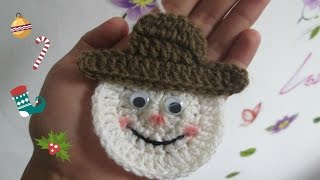 TUTORIAL Muñeco De Nieve a Crochet  Ganchillo [upl. by Mascia867]