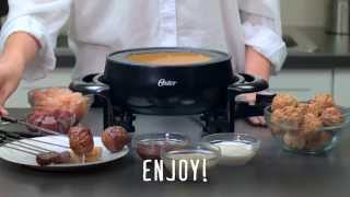 Oster® DuraCeramic™ Fondue Pot  Fondue Beef Bourguignonne [upl. by Saeger11]