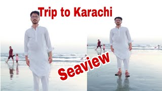 first time karachi ka sea view dekha  sea view beach karachi  karachi cvo [upl. by Ani]