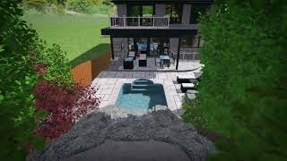 Landscape Design 3D Walkthrough [upl. by Ailicec]