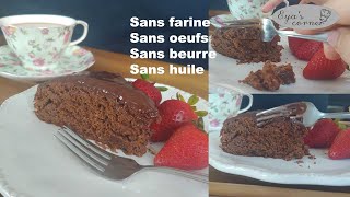 Gâteau sans farine sans œufs sans beurre sans huile [upl. by Rahsab316]