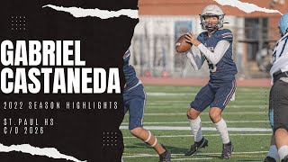 QB Gabriel Castaneda 2022 Season Highlights [upl. by Eliades]