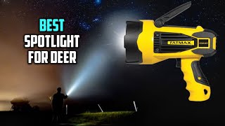 Best Spotlight for Deer in 2023  Top 5 Review 10 Watt 1000 Lumens LED Rechargeable Spotlight [upl. by Ettennat]