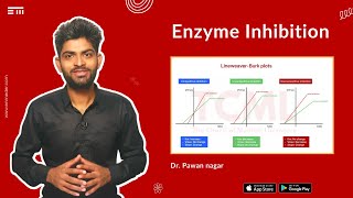 Enzyme Inhibition  Biochemistry  Lineweaver burk plot  INICET NEET PG FMGE  Dr Pawan nagar [upl. by Aik]