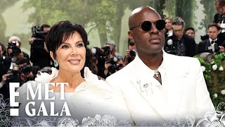 Kris Jenner Wears AllWhite on DATE NIGHT With Corey Gamble  2024 Met Gala [upl. by Drawyeh832]