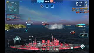 World of Warships Blitz  Tier 6 UK Battlecruiser Renown 08 [upl. by Oirrad420]