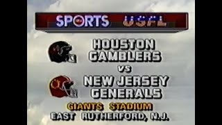 1985 USFL Week 7  Gamblers vs Generals [upl. by Gough]