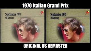 F1 1970 Italian Grand Prix Monza Highlights REMASTER [upl. by Radie]