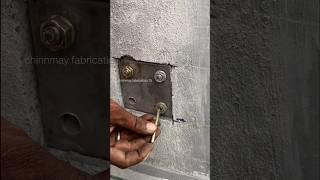 Main gate plat fitting with anchor bolt  gate installation [upl. by Hendricks116]