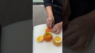 fruit carving tutorial orange fruitcarving satisfying [upl. by Roer]