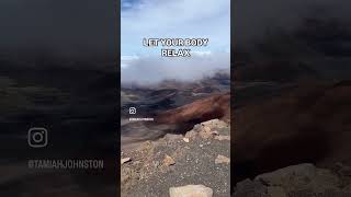 Mindful Moments  Haleakala Crater Maui Hawaii mindfulmoments peace calm anxietyrelief travel [upl. by Ynetruoc845]