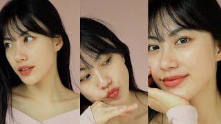 Glowy Skin amp Brick Rose Makeup • easy for beginners [upl. by Yekcir]