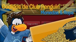 ¡Todos los Códigos de Club Penguin Ropa Monedas y muebles Abril 2014 [upl. by Atteuqihc]